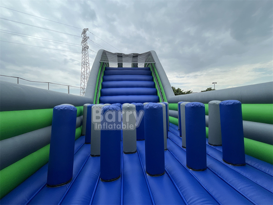 Kinderen Volwassenen Obstakels Cursus Sport Theme Game Gekke 5k Bestemming Opblaasbare Leuke Finish Line 33m Reus Waterglijbaan