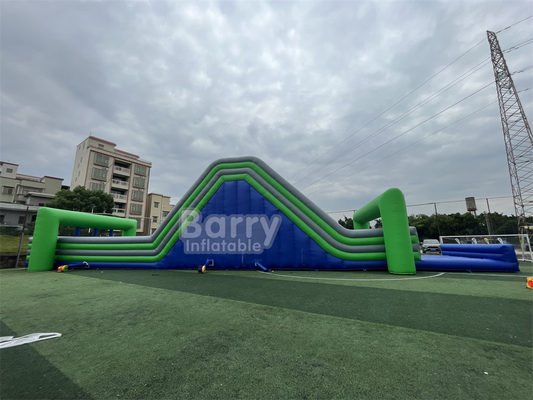 Kinderen Volwassenen Obstakels Cursus Sport Theme Game Gekke 5k Bestemming Opblaasbare Leuke Finish Line 33m Reus Waterglijbaan