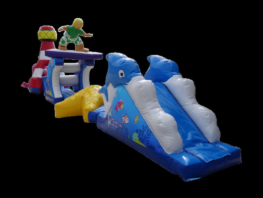 17M Sea Splash Pool opblaasbare obstakelbanen op water voor kinderen en volwassenen
