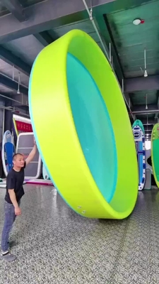 Commerciële op maat gemaakte outdoor draagbare drop stitch zwembad DWF kinderen volwassenen duurzaam opblaasbaar zwembad