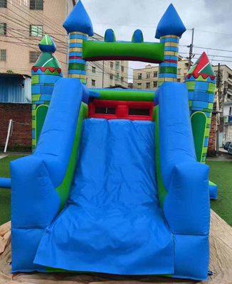 Snel verzenden opblaasbare uitsmijter PVC Combo Bounce House met glijbaan en basketbalhoop