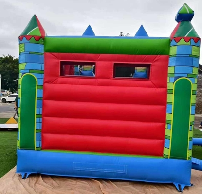 Snel verzenden opblaasbare uitsmijter PVC Combo Bounce House met glijbaan en basketbalhoop