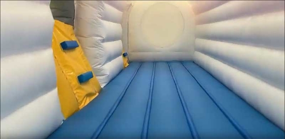 Custom Logo Printed Airplane Bounce House Combo Unit met Slide Repair Kit inbegrepen