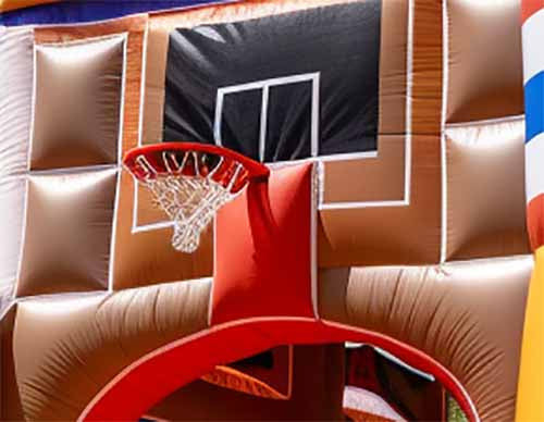 Commercieel Bouncy Castle Basketball Bounce House met Hoop Combine met Sport Game
