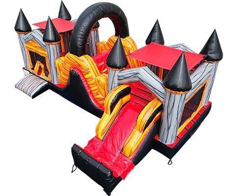 Persoonlijke obstakelbaan Bounce House Combo voor kinderen Indoor Outdoor Entertainment