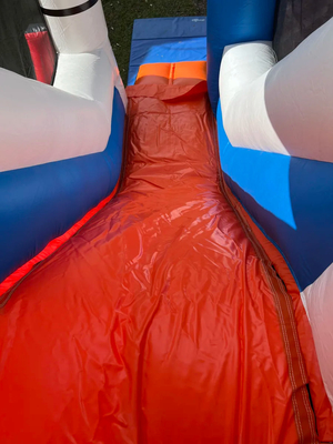 Space Shuttle Bounce House met glijbaan voor kinderen Springen Klimmen