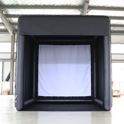 Opleidingsruimte opblaasbare golf simulator tent golf simulator kooi behuizingen voor thuis oefening met een aangepast ontwerp