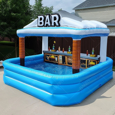 Groot Superior Design Opblaasbare Nieuwe Bar Leisure Platform Party Bar Opblaasbare Water zwembad Pub Bar