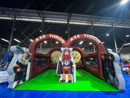 Interactieve Carnavalspel Dubbelbaan Axe Gooi opblaasbare Axe Gooi voor evenement feest