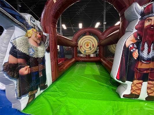 Interactieve Carnavalspel Dubbelbaan Axe Gooi opblaasbare Axe Gooi voor evenement feest