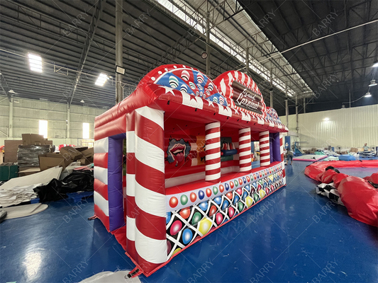 Sport 3 Game Carnaval Game Booth 4 In 1 Combos opblaasbare Grand Carnaval Game Tent