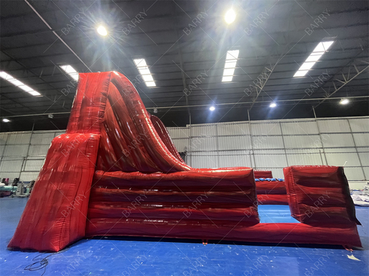 Party opblaasbare indoor en outdoor Bounce Game Red Bungee Run Plezier met deze 2-lane