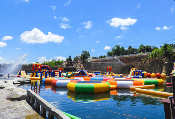 Persoonlijk op maat gemaakte PVC zwevende aquapark bestemd voor zwembad