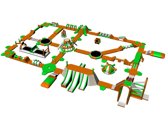 Gepersonaliseerd zwembad opblaasbaar drijvend waterpark Water Blow Up Park
