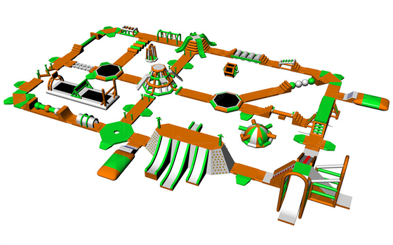 Gepersonaliseerd zwembad opblaasbaar drijvend waterpark Water Blow Up Park