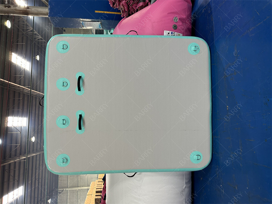 1.5×1.8x0.15m Dock opblaasbaar watervisserijplatform Jacht Drijvend dok eiland