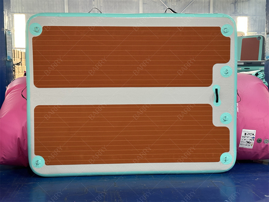2.4×1.8×0.15m Dropstitch opblaasbare boot Jet Ski Dock Water Drijvend Zwemmat Eiland