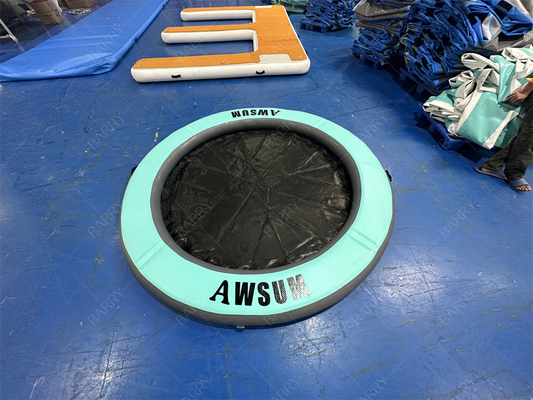 Zwembad rond zwembad zwevend eiland opgevouwen opblaasbare waterhammock met gaas