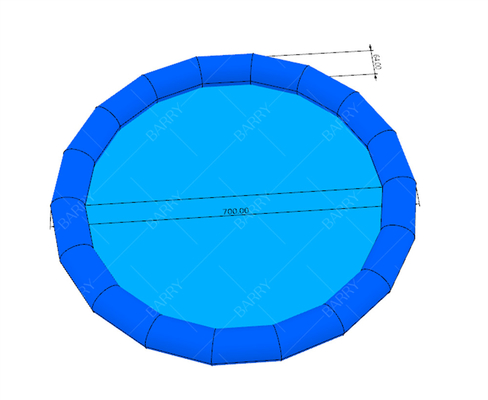 Ronde Kleine Blauwe Grote Leuke Zomer Kinderen Opblaasbaar zwembad Voor Paddelboten Waterballen