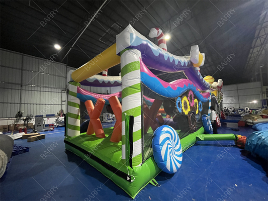 Outdoor Sport Games Grote Bounce House Kasteel Hindernisbaan Voor Volwassenen