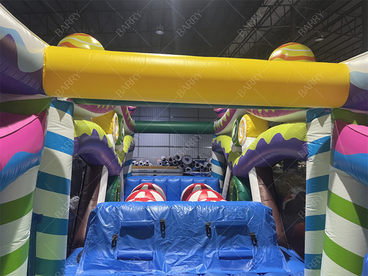 Outdoor Sport Games Grote Bounce House Kasteel Hindernisbaan Voor Volwassenen