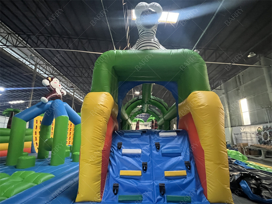 Grappig gekke rit amusementspark games dier Bg uitsmijter hindernisbaan glijbaan opblaasbaar pretpark