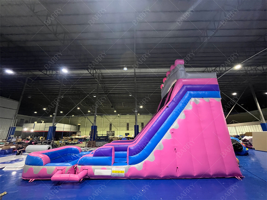 8.4x3.6x6m Custom Jumper Bouncy Kids Pink Princess opblaasbare waterslippen voor feest