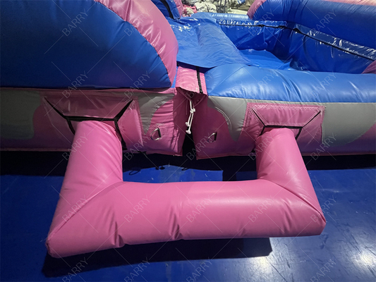 8.4x3.6x6m Custom Jumper Bouncy Kids Pink Princess opblaasbare waterslippen voor feest