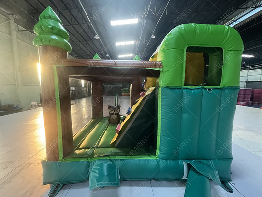 3.6x3x2.4m Dierenthema Regenwoud Springend Bouncy Castle Commercieel opblaasbaar Bounce House