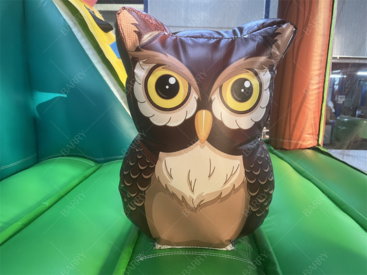 3.6x3x2.4m Dierenthema Regenwoud Springend Bouncy Castle Commercieel opblaasbaar Bounce House