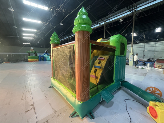 3.6x3x2.4m Dierenthema Regenwoud Springend Bouncy Castle Commercieel opblaasbaar Bounce House