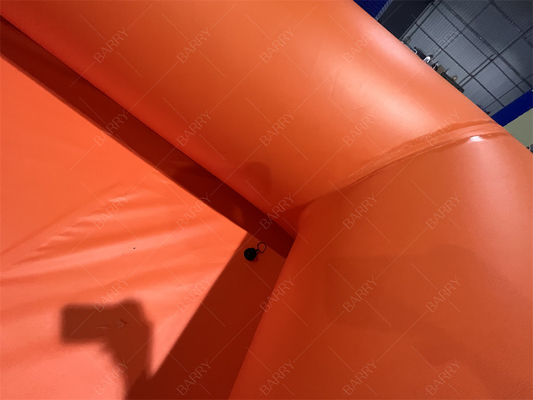 Commerciële achtertuin Groot luchtdicht zwembad Zwem zwembad Oranje Voor water spel Zomer