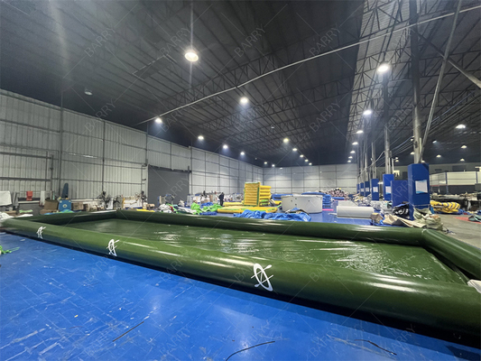 Gezinsgebruik Opvouwbaar Park Waterbal Spel Groen Opblaasbaar Waterbad Voor Paddelboot