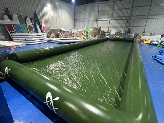 Gezinsgebruik Opvouwbaar Park Waterbal Spel Groen Opblaasbaar Waterbad Voor Paddelboot