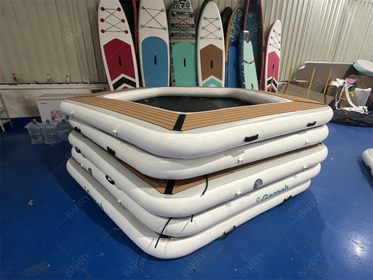 Ronde opblaasbare waterhammock drijvend vlot 10 klassieke lounge opblaasbare hammock voor volwassenen kinderen