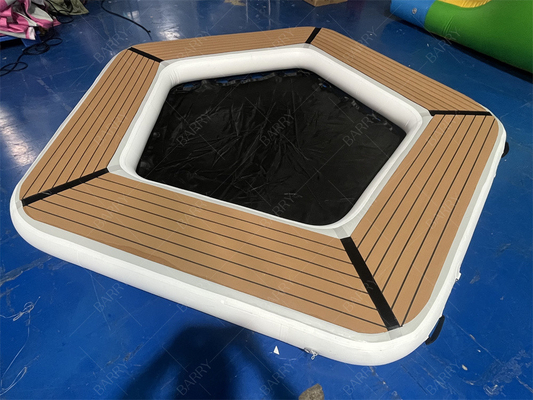 Ronde opblaasbare waterhammock drijvend vlot 10 klassieke lounge opblaasbare hammock voor volwassenen kinderen