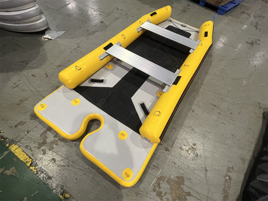 Kleine kajak opblaasbaar PVC Power Sailing Ce lichtgewicht Catamaran zeilboot Hypalon opblaasbaar boot Catamaran