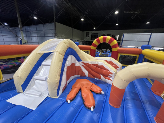 Outdoor Kids Playground opblaasbaar pretpark met glijbaan obstakelbaan