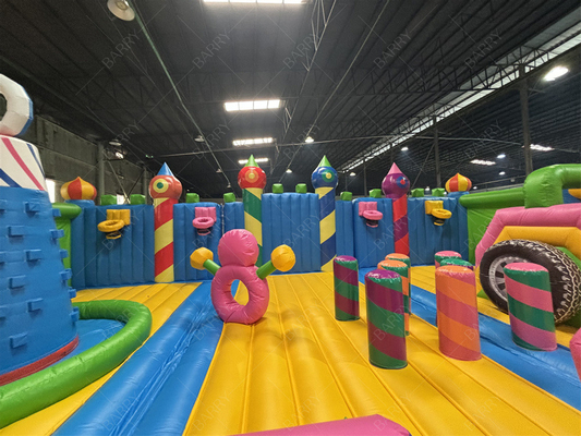 Custom World'S Biggest Kids Indoor Bounce House Theme Park Opblaasbare speeltuin
