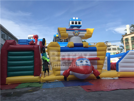 Super Wings Bounce Playground Theme Park Cartoon Indoor opblaasbare speeltuin