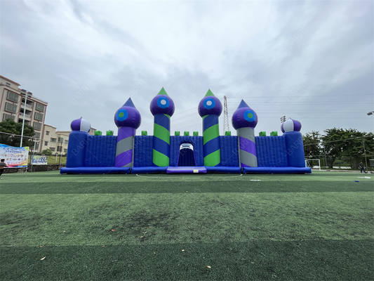 30x30m Big Bounce Amusement Park opblaasbaar pretpark Bounce House Play Area Game