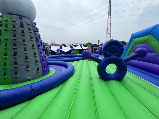 30x30m Big Bounce Amusement Park opblaasbaar pretpark Bounce House Play Area Game