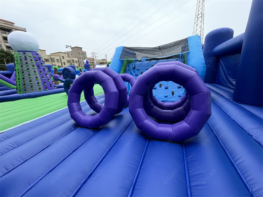 30x30m Big Bounce Amusement Park opblaasbaar pretpark Bounce House Play Area Game