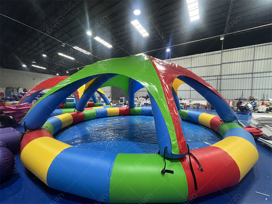 8m PVC-opblaasbaar zwembad met tent voor commercieel gebruik