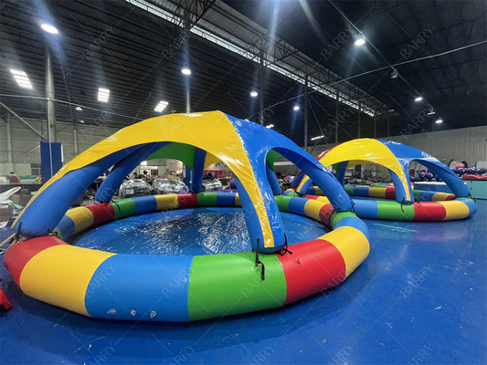 8m PVC-opblaasbaar zwembad met tent voor commercieel gebruik