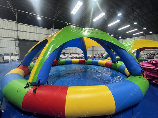 8m PVC-opblaasbaar zwembad met tent voor commercieel gebruik