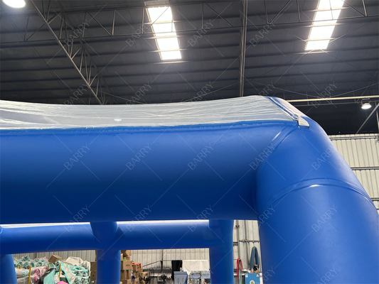 Kinderen opblaasbaar zwembad met deksel 10x8x3.5ft PVC