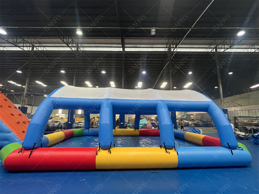 Kinderen opblaasbaar zwembad met deksel 10x8x3.5ft PVC