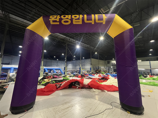 Opblaasbare start- en finishboog op maat met LED-verlichting