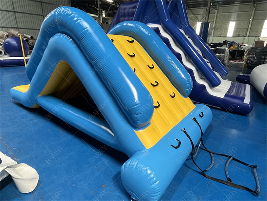 Meer opblaasbare water toren klimglijbaan, fabriek directe verkoop opblaasbare zwevende water glijbaan voor waterpark